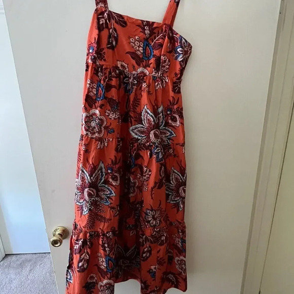 NWT Rhode x Target Leafy Floral Print Tiered Midi Dress - Size XXS - Picture 3 of 4